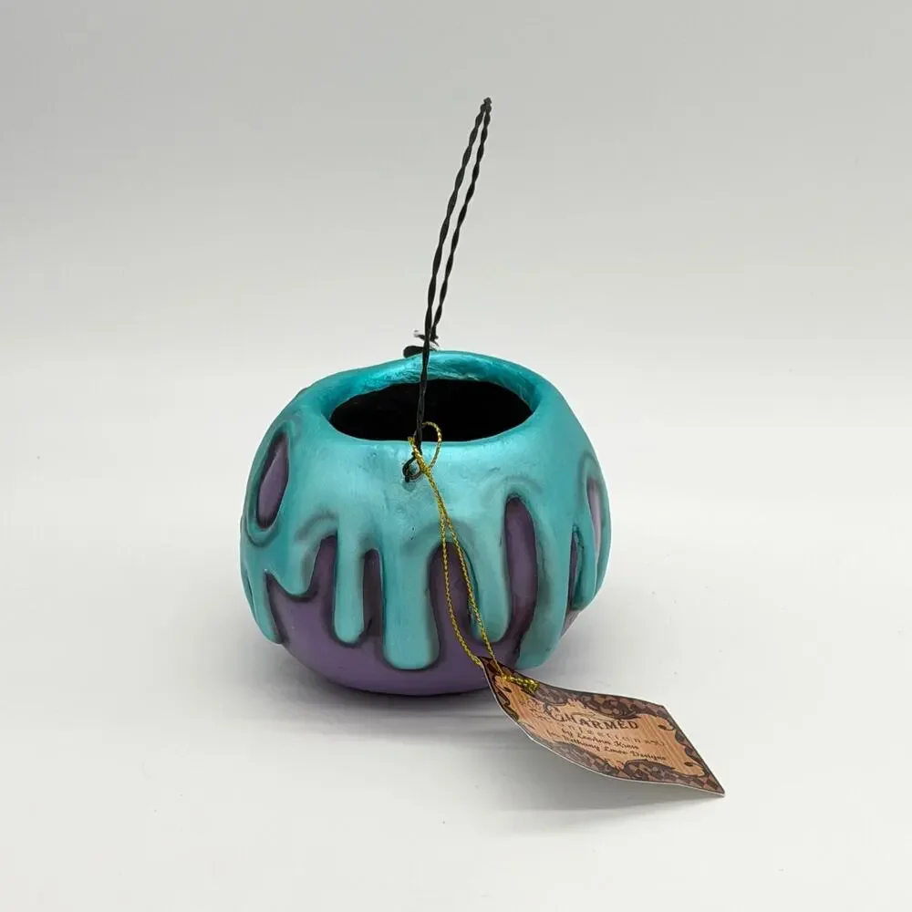 Bethany Lowe LeeAnn Kress Small Purple Turquoise Blue Poison Apple Bucket NEW